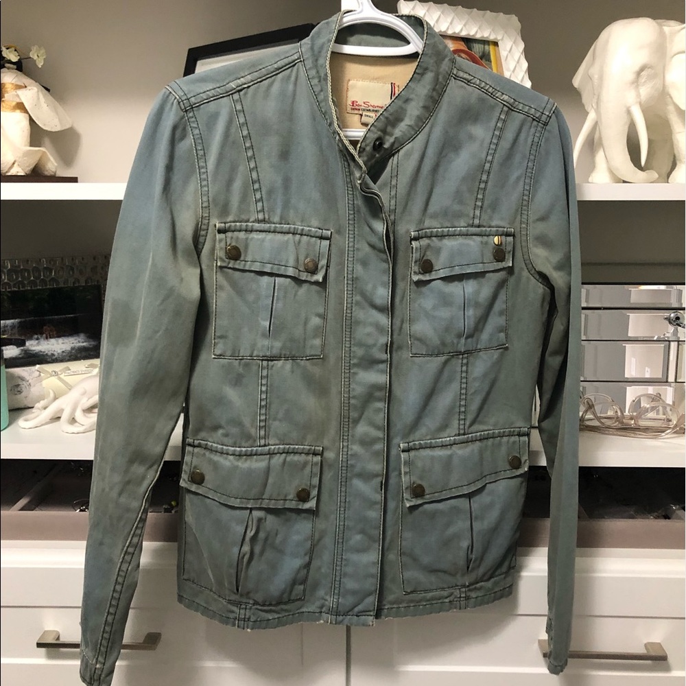 Vintage Ben Sherman sage green denim jacket